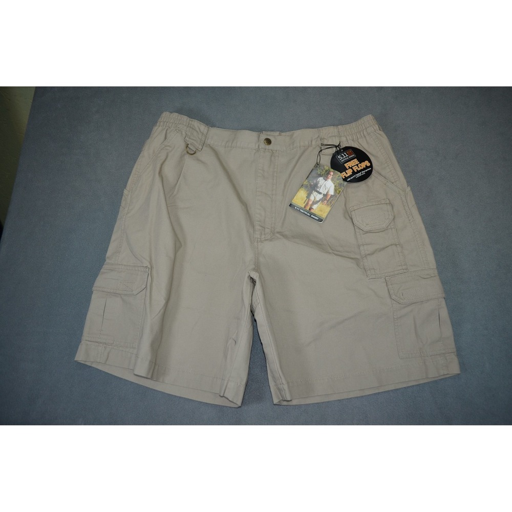 5.11 Tactical #73285 Men's Size 42 Cotton Shorts Beige Style 73285 New 9"